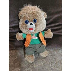 Teddy Ruxpin Bear Talking Singing Vintage Plush Toy Tested